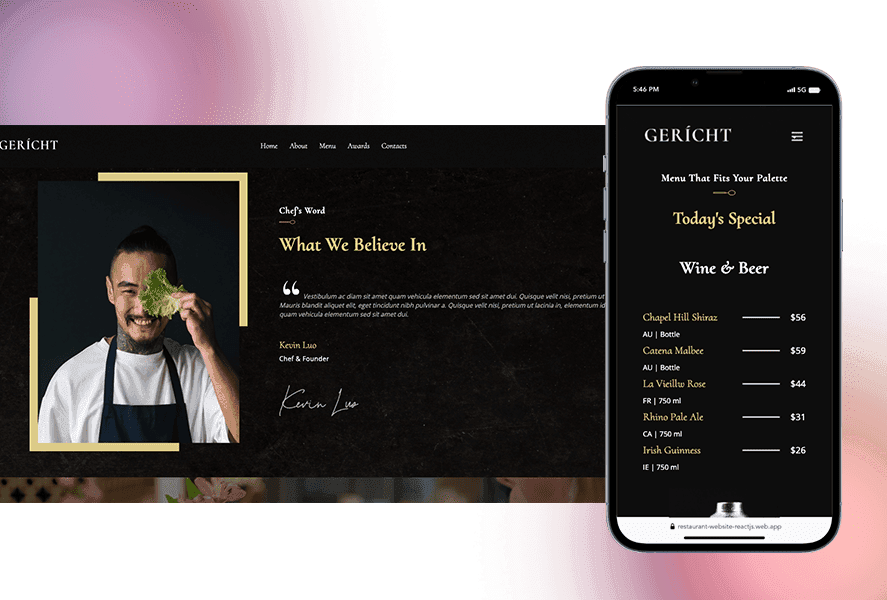 Responsive Restaurant Website